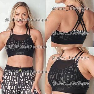 🖤Zumba Sheer Mesh Sports Bra(G018)-Size M for Women
